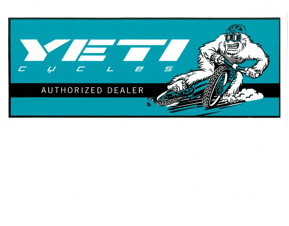 Yeti Cycles Yeti Authorised Dealer Sticker 18.5